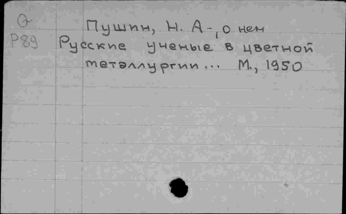 ﻿П V) Ш VI w , У-1. А - , О кели Русские ученые. в цветыо^ гпетэА/* vj ^>г\л\л ... ГИ. 1 135*0